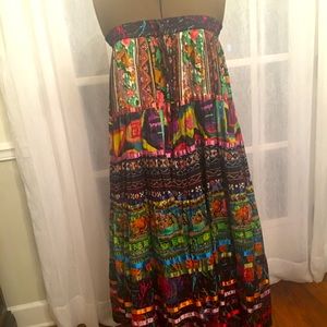 Multicolored Travel Smith Skirt